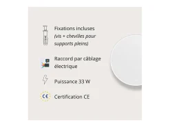 Espejo LED redondo D60/70/80cm en vidrio plateado ORAYA