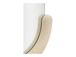 Espejo moderno de pared o de pie en terciopelo 60x160cm Chantal - Crema