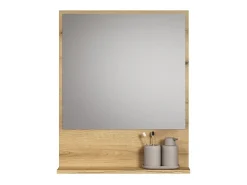 Espejo mural con 1 estante L60 cm - PUREBLISS