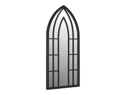 Espejo Negro 100x45 cm Hierro para uso interior
