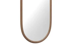 Espejo ovalado de hevea, An. 50 x Alt. 100 cm, Natural, SHAXI