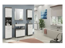 Espejo para baño SCOTT – Gris oscuro – 60x79x18 cm