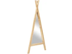 Espejo para niños tipi de madera de teca - Ancho 55 x Alt. 120 cm - Natural - BATAM