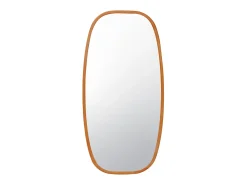 Espejo rectangular de madera decorativo de pared madera clara