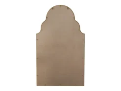 Espejo rectangular de pared de metal con marco de hierro, color bronce (61 x 3 x 101 cm)