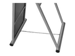 Espejo rectangular de pie de cuerpo entero, color gris