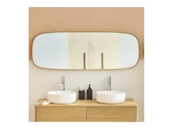 Espejo rectangular de roble 50x140 FLOKI