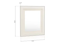 Espejo rectangular Kira Tofe - Textil