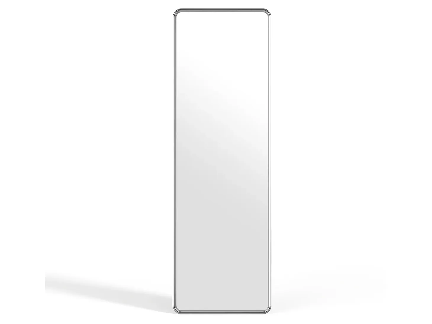 Espejo rectangular metálico, An. 55x Alt. 170 cm, Cromado, REFLEYA