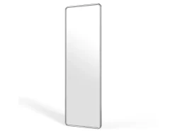 Espejo rectangular metálico, An. 55x Alt. 170 cm, Cromado, REFLEYA