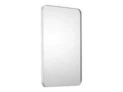 Espejo Rectangular SucceBuy, Espejo de Parede Cuadrado 55,9 × 76,2 cm con Marco de Aluminio