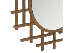 Espejo redondo de madera Diva 100cm