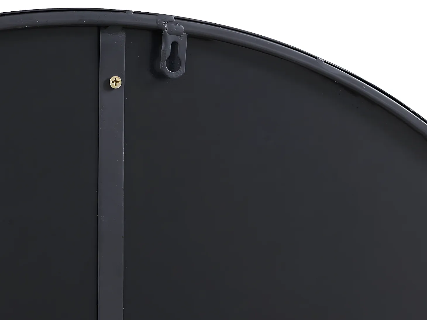 Espejo redondo de pared de metal - D.80 cm - Negro - JAFFREL