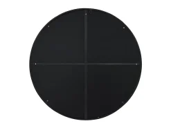 Espejo redondo de pared de metal - D.80 cm - Negro - JAFFREL