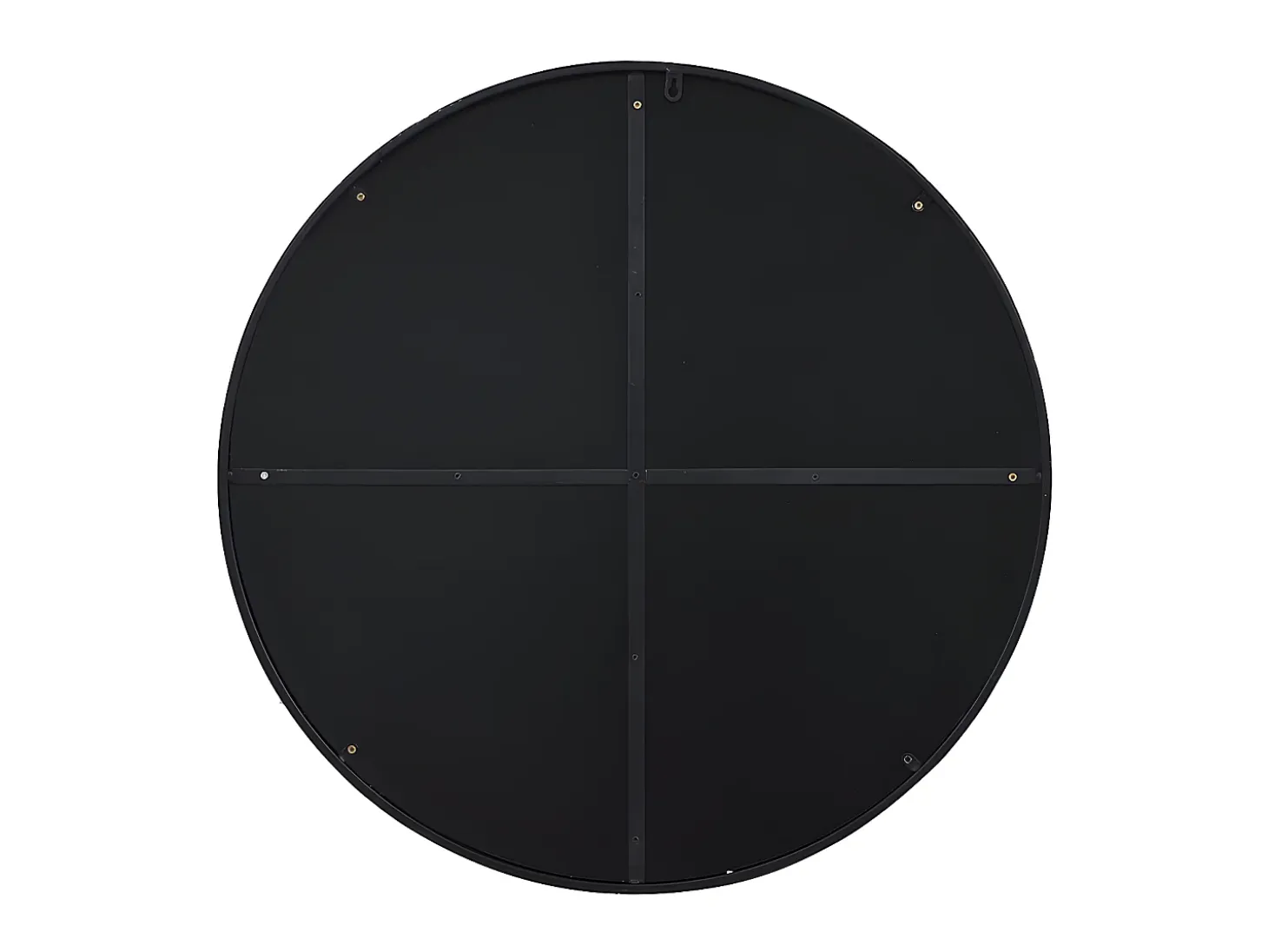 Espejo redondo de pared de metal - D.80 cm - Negro - JAFFREL