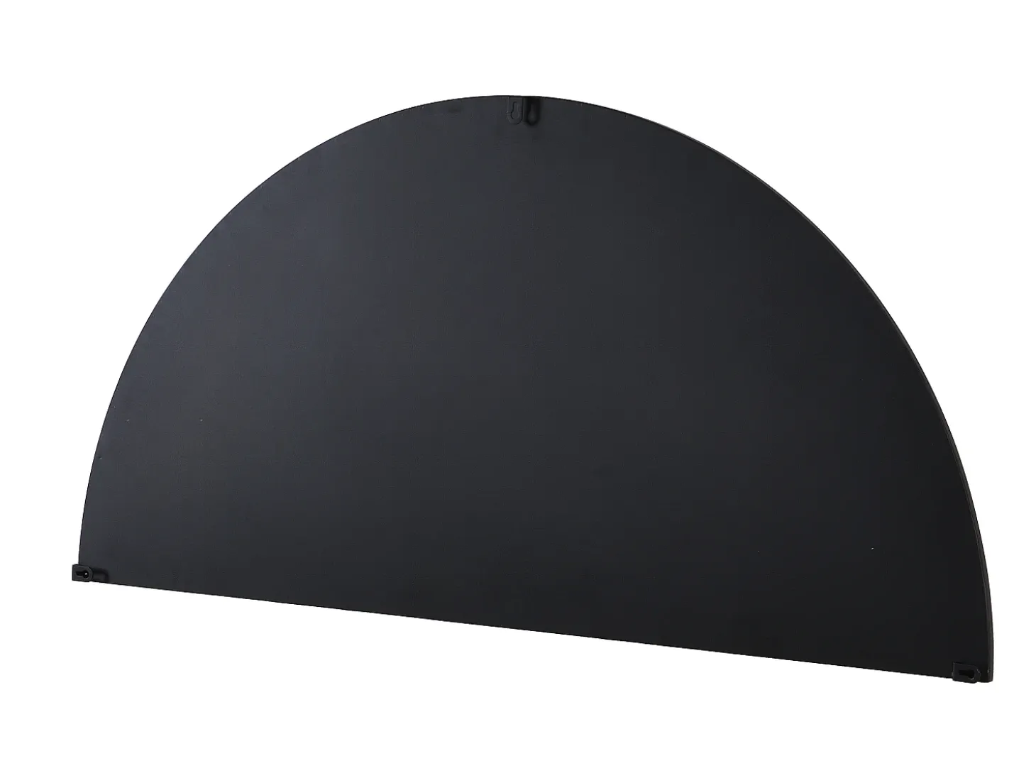 Espejo semicircular design de metal - Ancho 50 x Alt. 100 cm - Negro- GAVRA