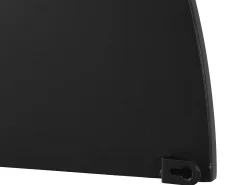Espejo semicircular design de metal - Ancho 50 x Alt. 100 cm - Negro- GAVRA