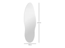 Espejo Tempo Homcom con luz LED transparente 120x40x3 cm