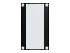 Espejos de pared 6 piezas negro 100x60 cm metal