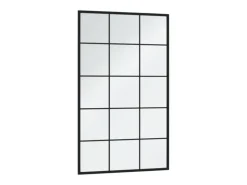 Espejos de pared 3 uds metal negro 100x60 cm ES510919