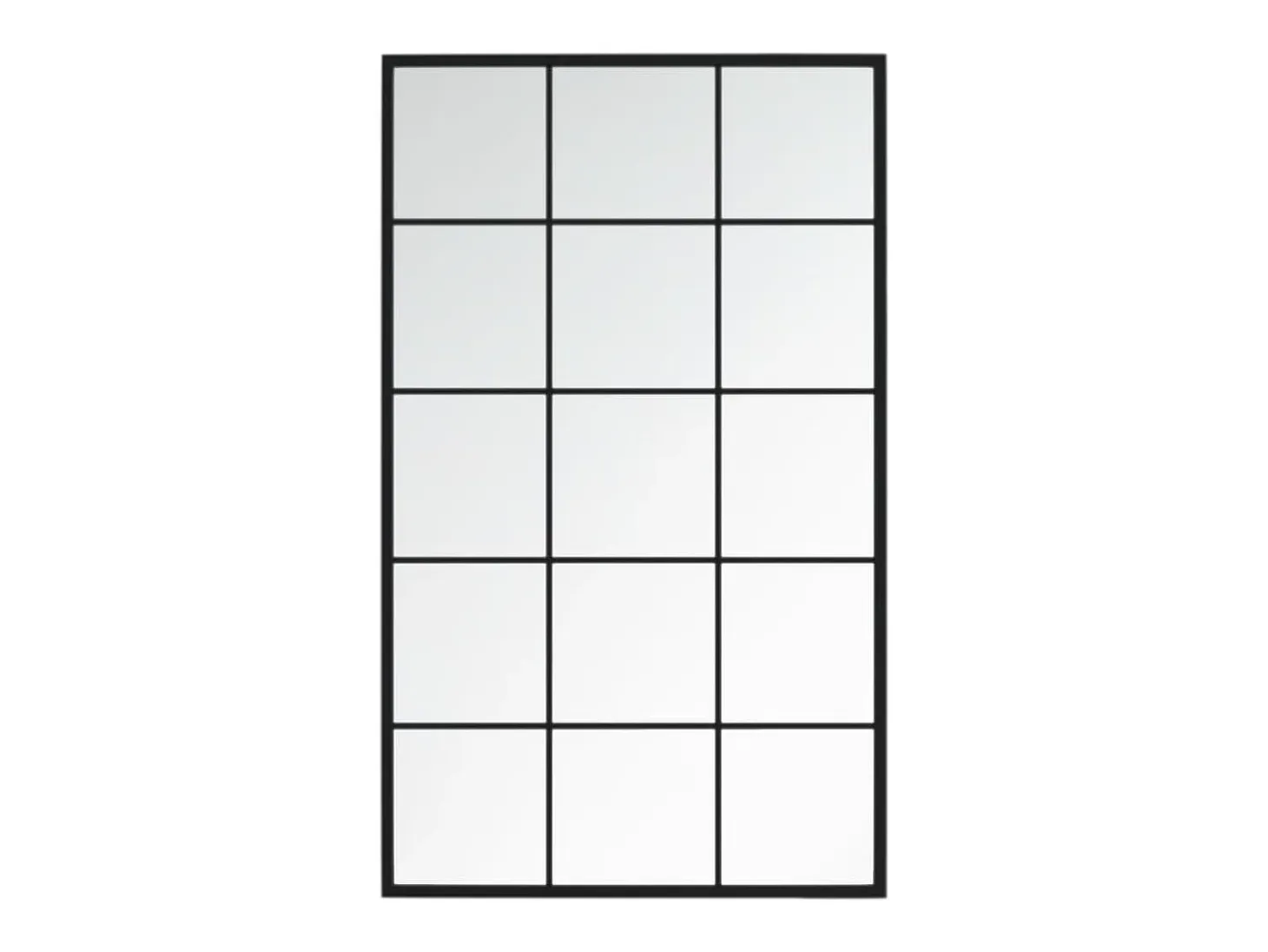 Espejos de pared 2 uds metal negro 100x60 cm ES870884