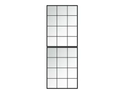 Espejos de pared 2 uds metal negro 80x60 cm ES250168