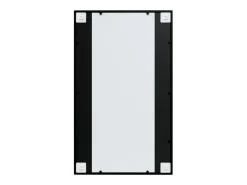 Espejos de pared 4 uds metal negro 100x60 cm ES813616