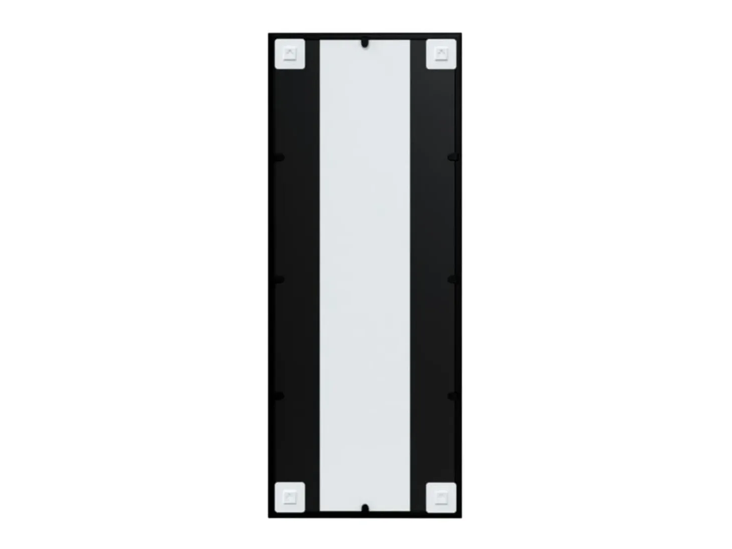Espejos de pared 2 uds metal negro 100x40 cm ES877640