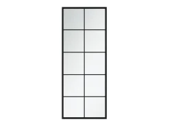 Espejos de pared 2 uds metal negro 100x40 cm ES877640