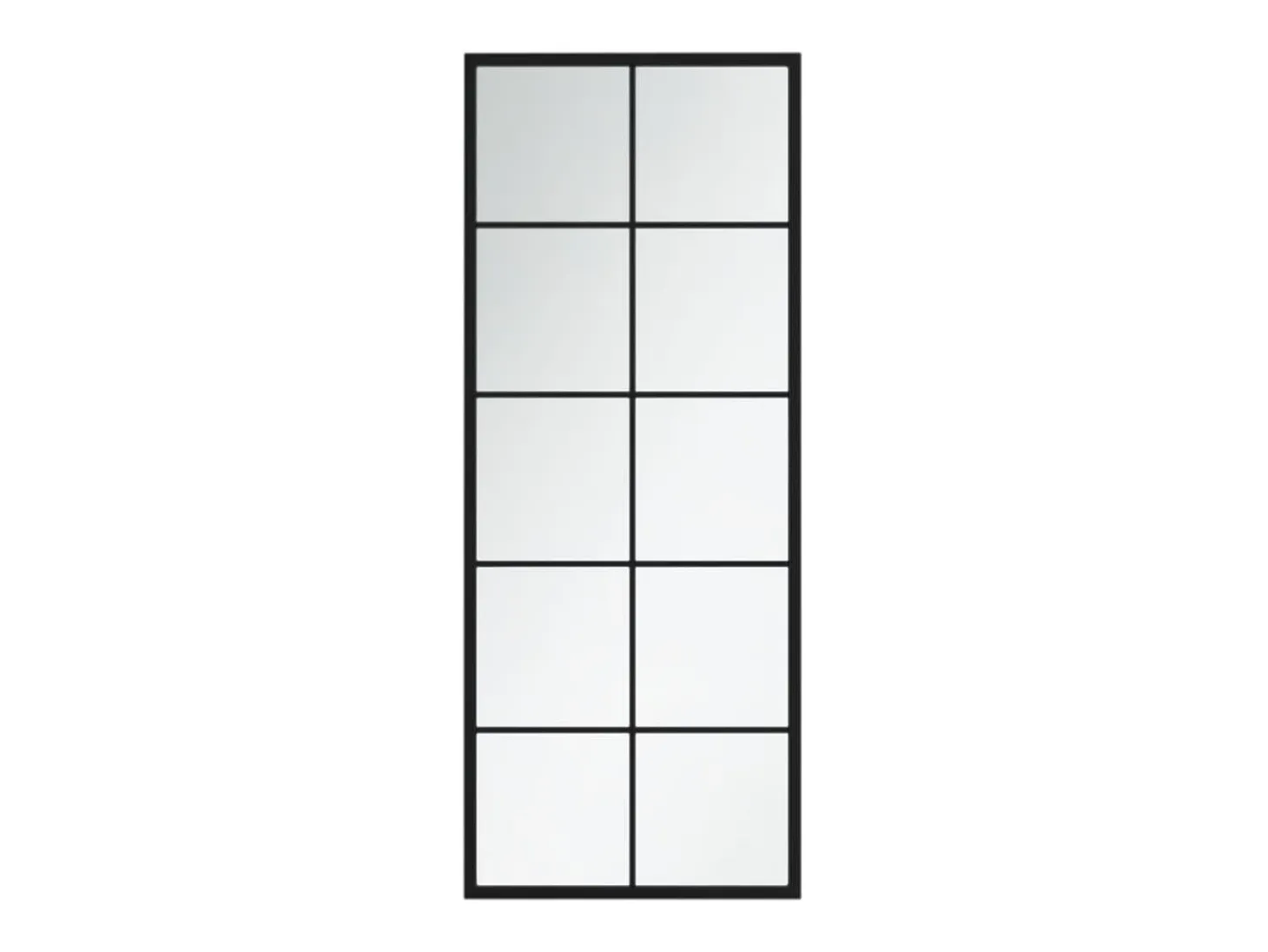Espejos de pared 2 uds metal negro 100x40 cm ES877640