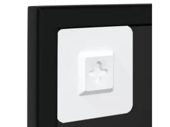 Espejos de pared 2 uds negro 100x60 cm metal