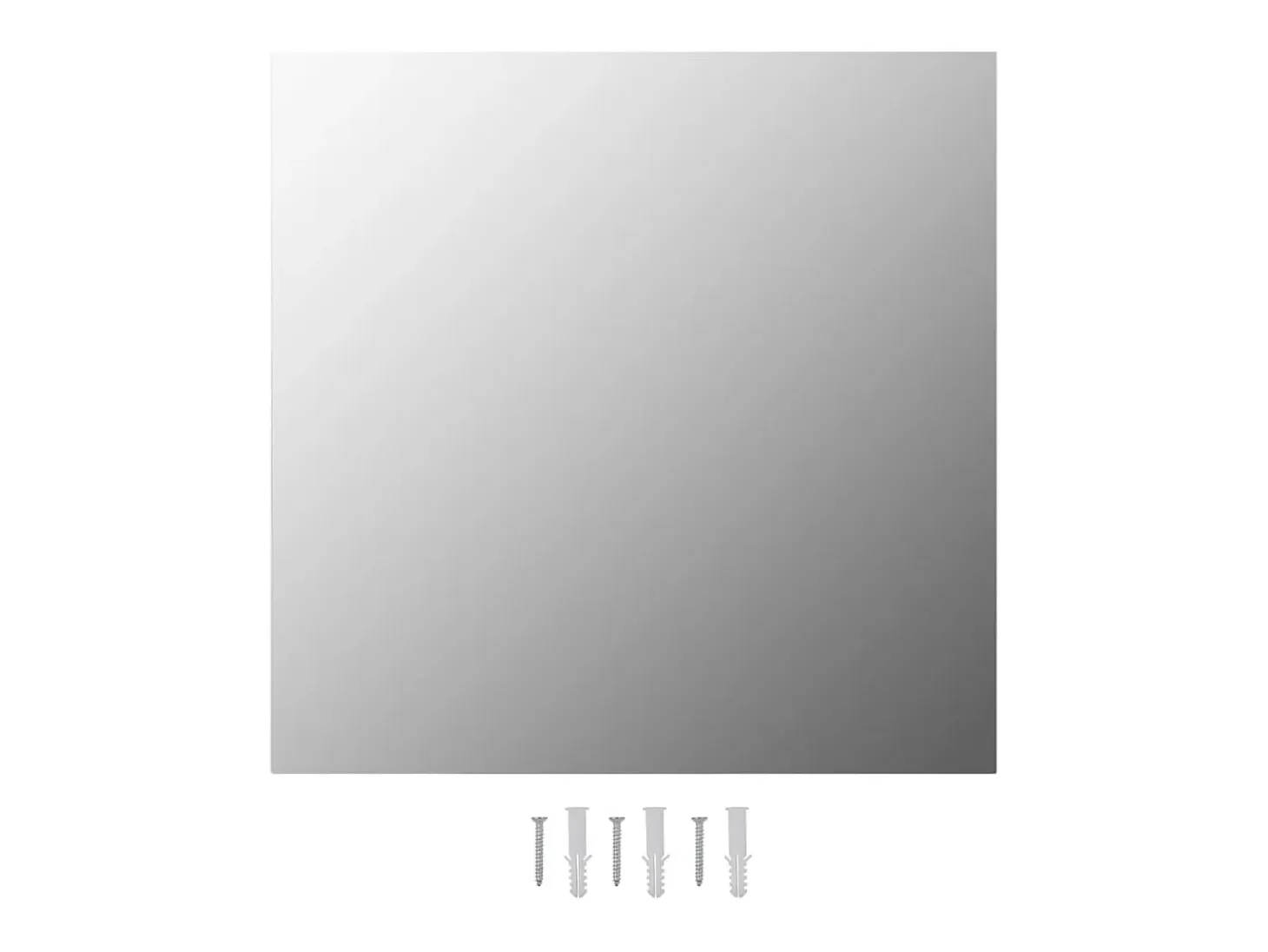 Espejos de pared cuadrados 2 unidades vidrio 50x50 cm ES698397