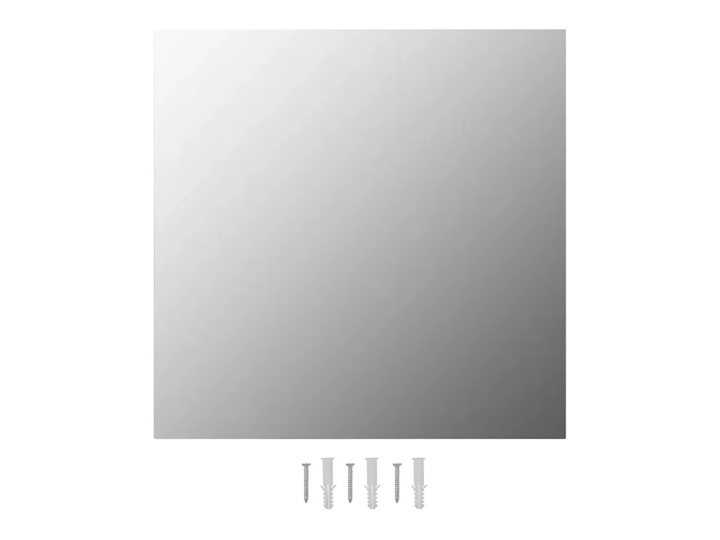 Espejos de pared cuadrados 2 unidades vidrio 60x60 cm ES352364