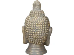 Estatua cabeza de Buda 74,5 cm aspecto bronce en poliresina ECD Germany