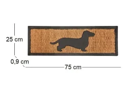 Estera de coco 75 x 25 cm Perro