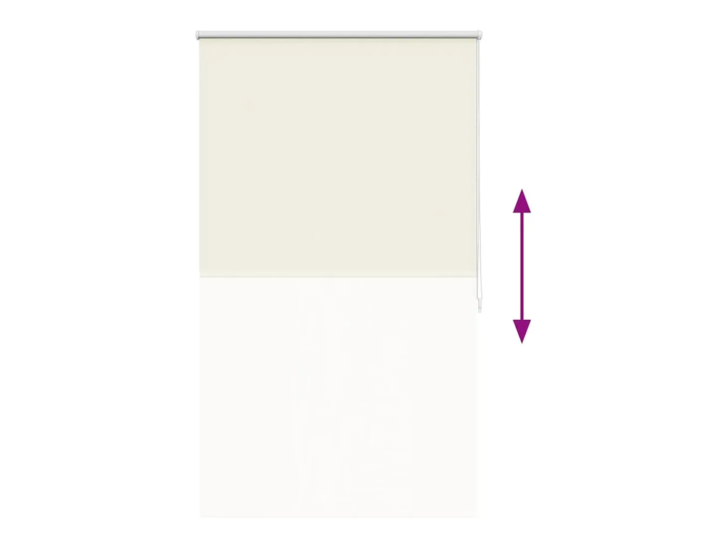 Estor enrollable 80 x 175 cm Blanco roto
