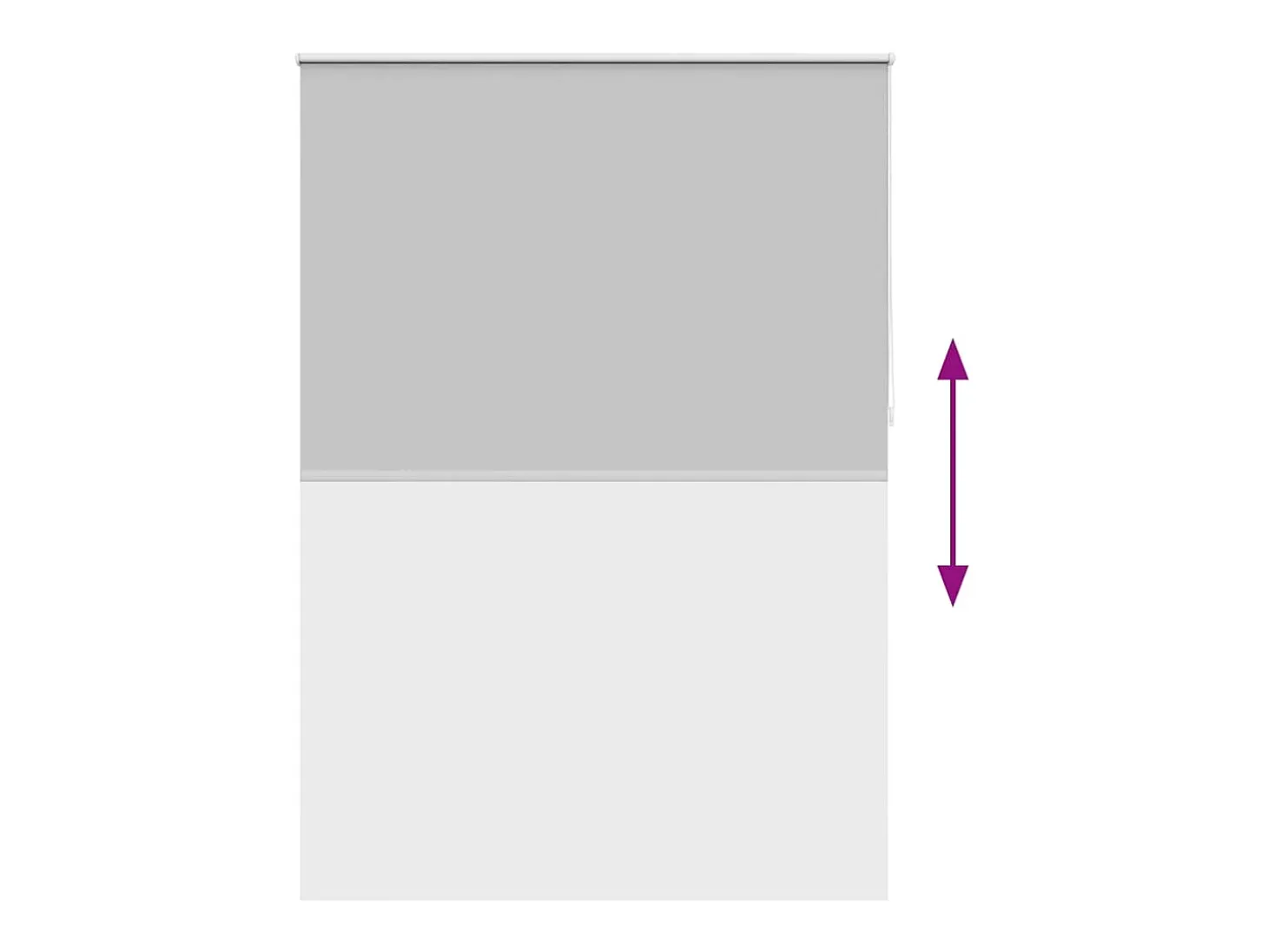 Estor enrollable 140 x 230 cm Gris