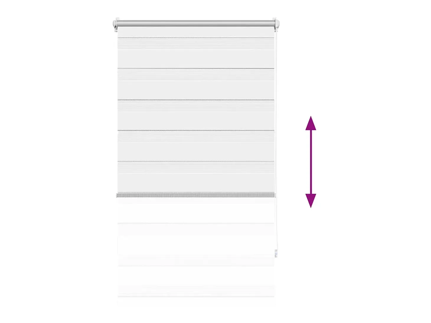 Estor enrollable blanco de 90 x 150 cm