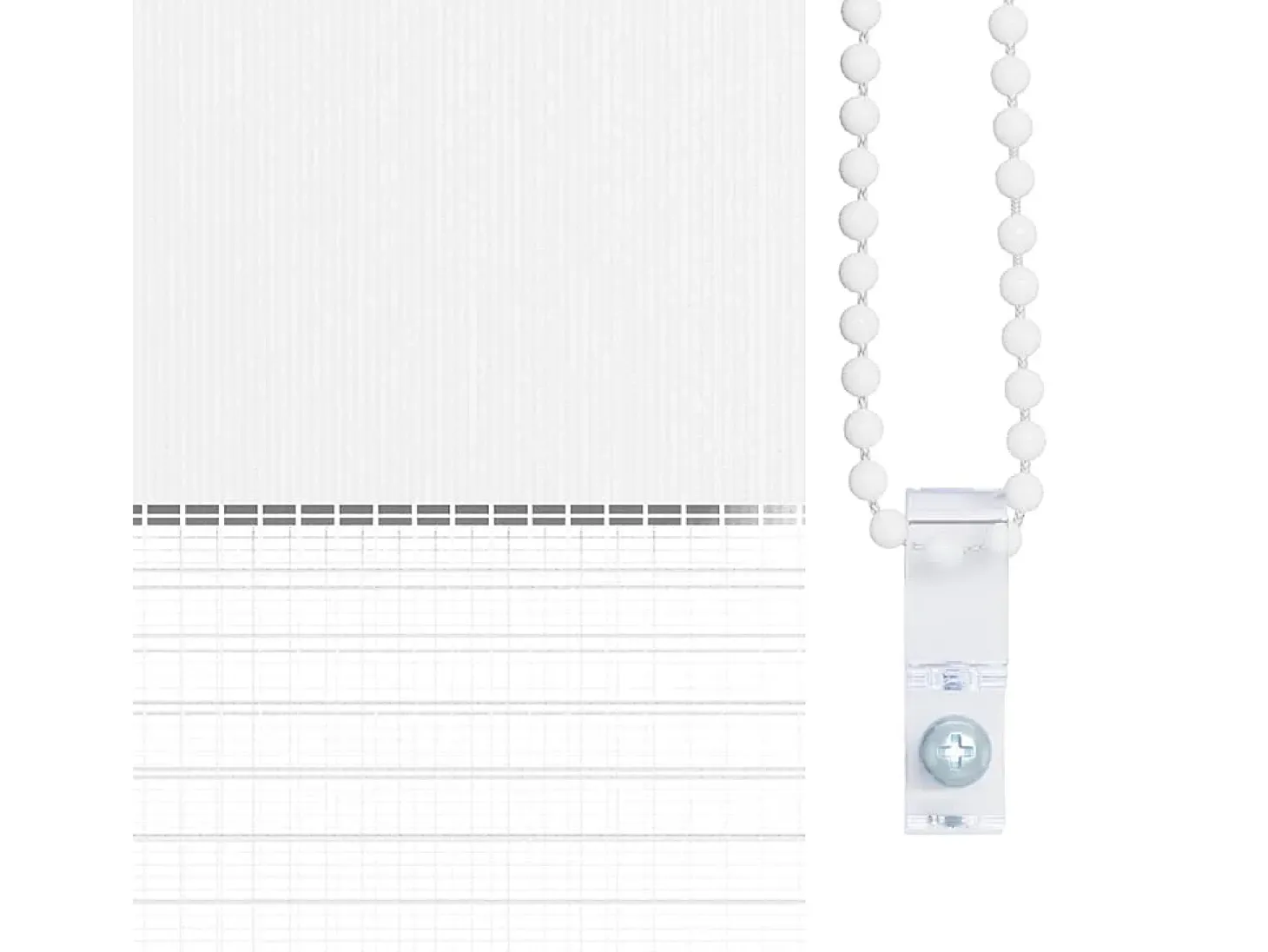Estor enrollable blanco de 90 x 150 cm
