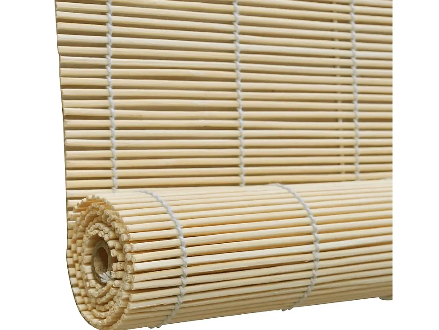 Estor enrollable de bambú natural 100x160 cm