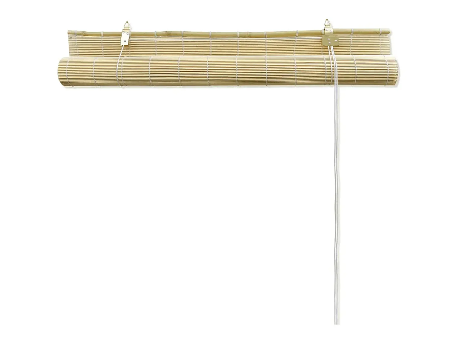 Estor enrollable de bambú natural 100x160 cm