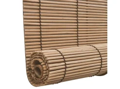 Estor enrollable de bambú marrón 140x160 cm