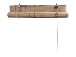 Estor enrollable de bambú marrón 140x160 cm