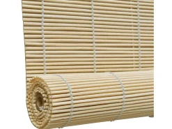 Estor enrollable de bambú 150x160 cm Natural