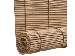 Estor enrollable de bambú 80x220 cm Marrón