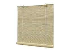 Estor enrollable de bambú 100 x 220 cm Natural