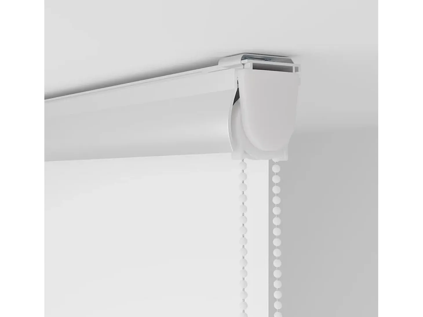 Estor enrollable de ducha con casete de tela ancho 136 cm