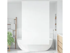 Estor enrollable de ducha con casete de tela ancho 136 cm