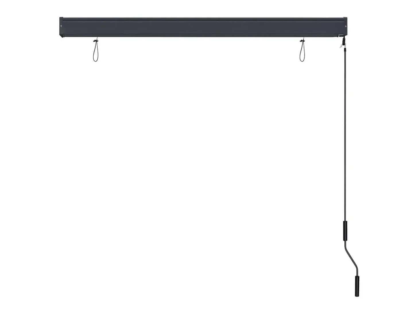 Estor enrollable de exterior 140 x 250 cm Antracita