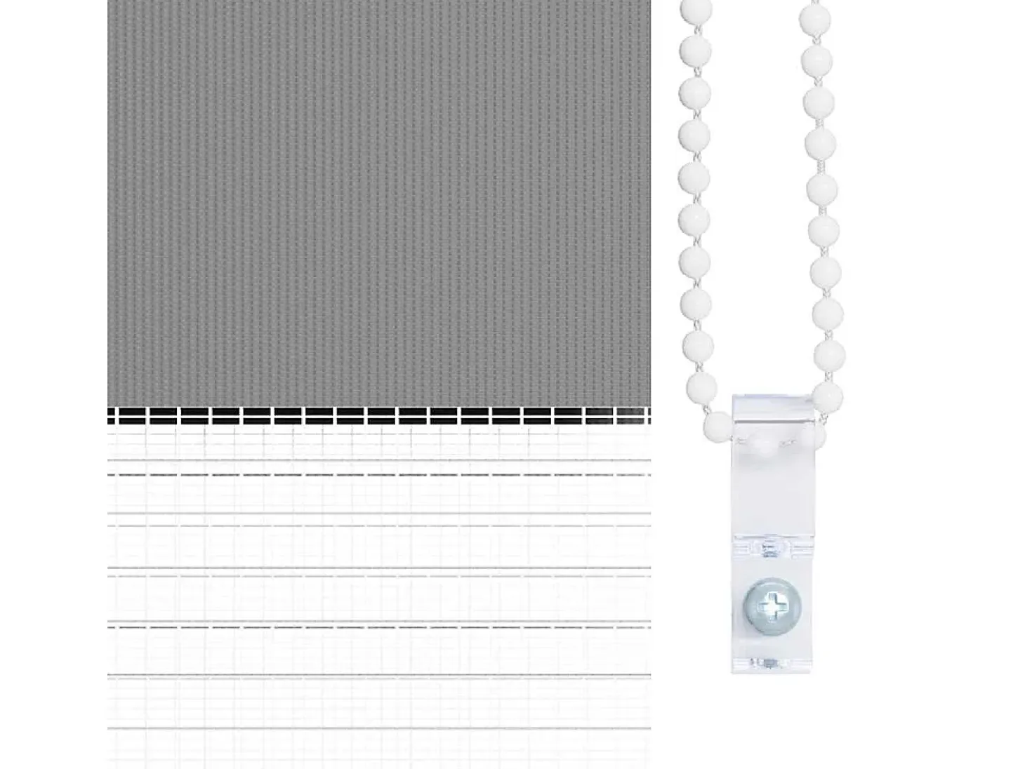 Estor enrollable gris de 120 x 175 cm